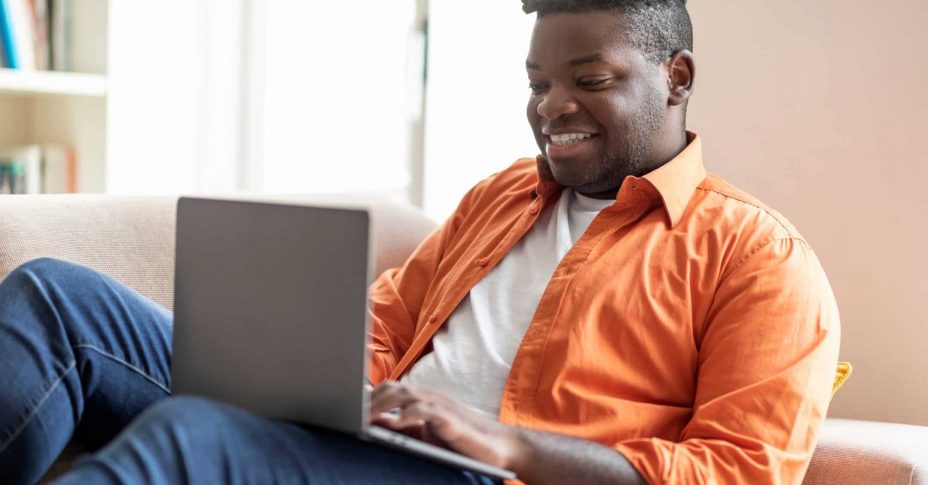 Man Browsing on Laptop — MedSurg Weight Loss in Brisbane, QLD