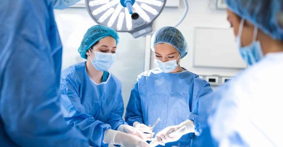 Two doctors performs surgery — MedSurg Weight Loss in Brisbane, QLD