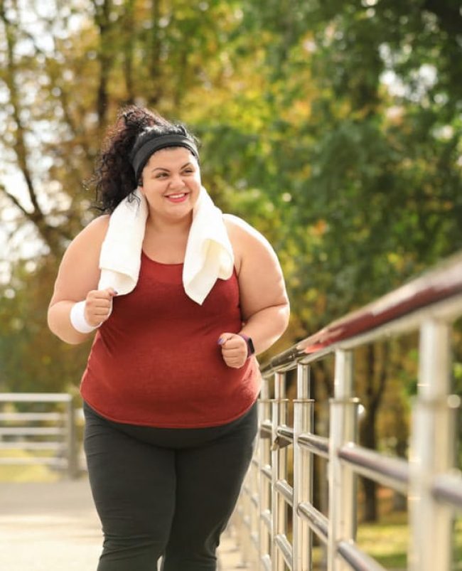 Woman Exercising Outside — MedSurg Weight Loss in Brisbane, QLD