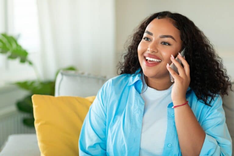 Lady Calling on Phone — MedSurg Weight Loss in Brisbane, QLD