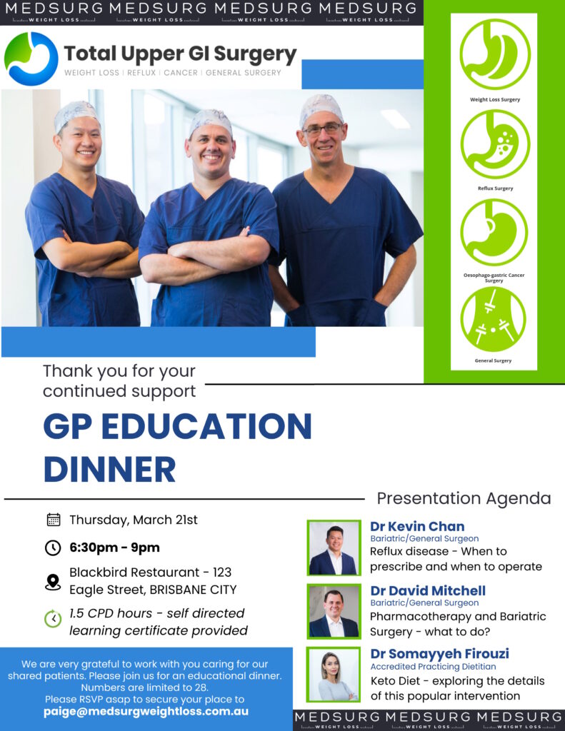 Total Upper GI and MedSurg Weight Loss - GP Education Dinner